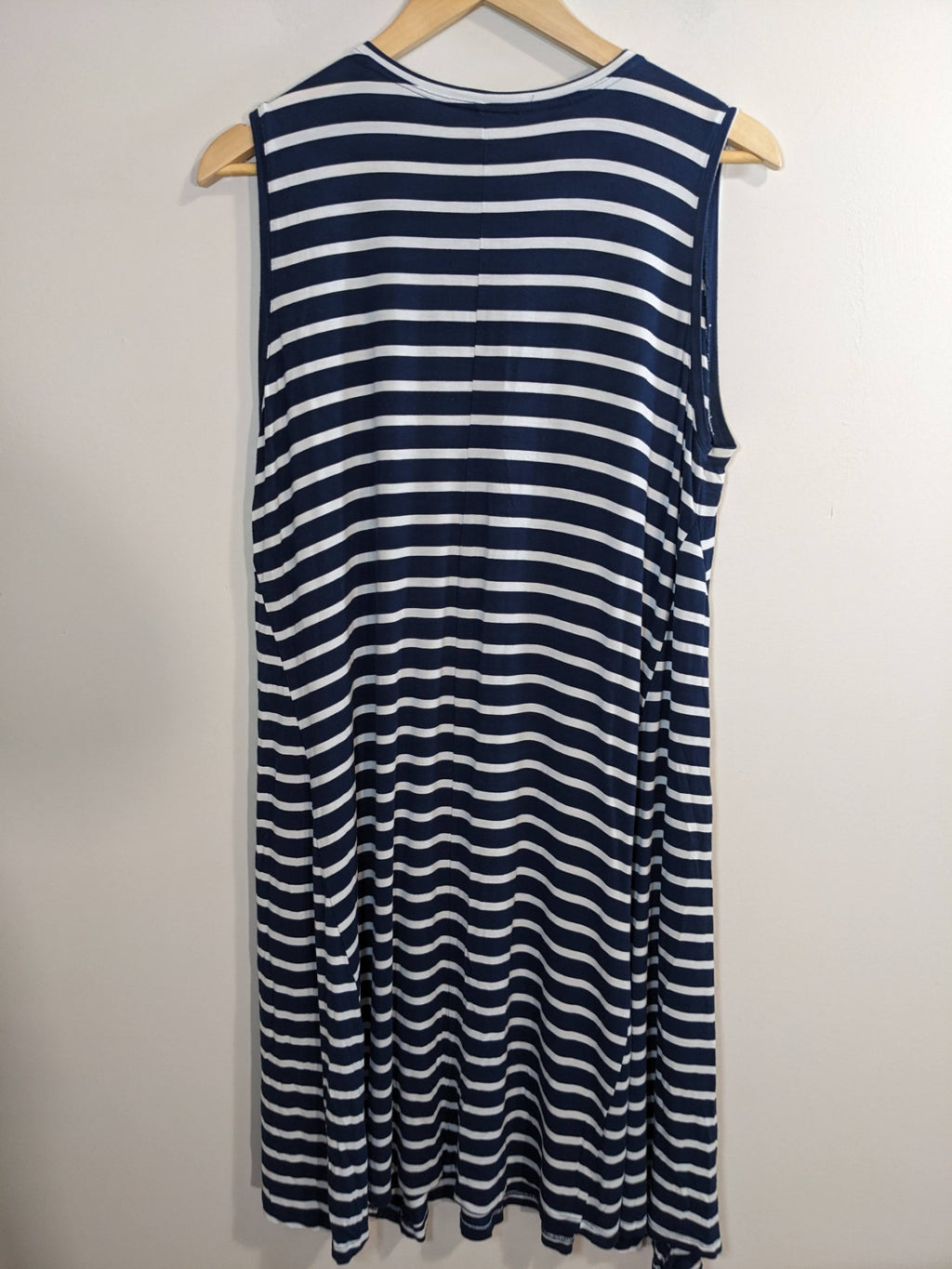 style & co striped sleevless dress - XL