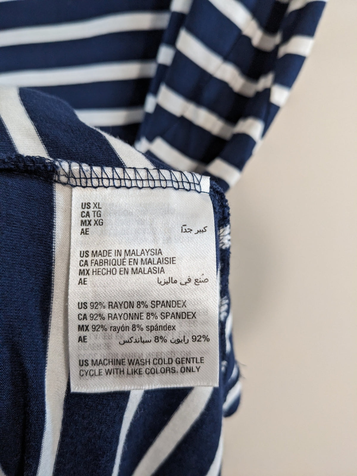 style & co striped sleevless dress - XL