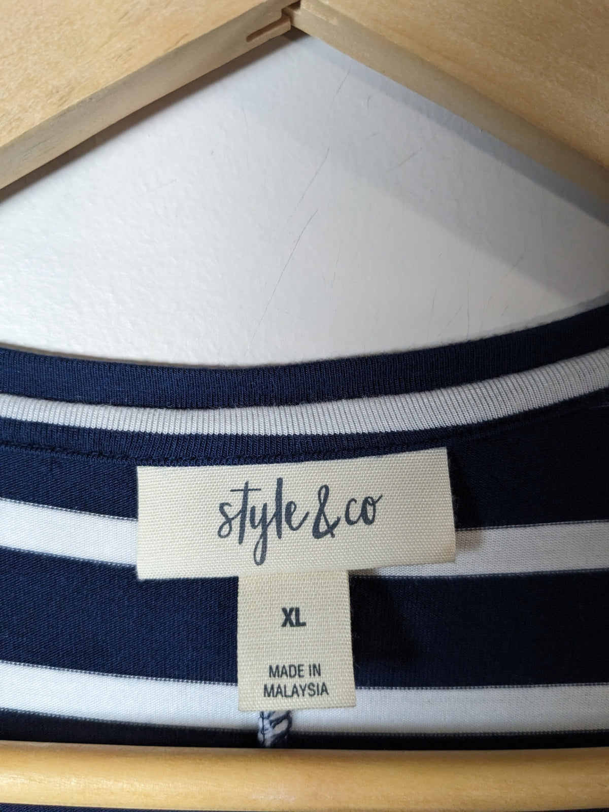 style & co striped sleevless dress - XL