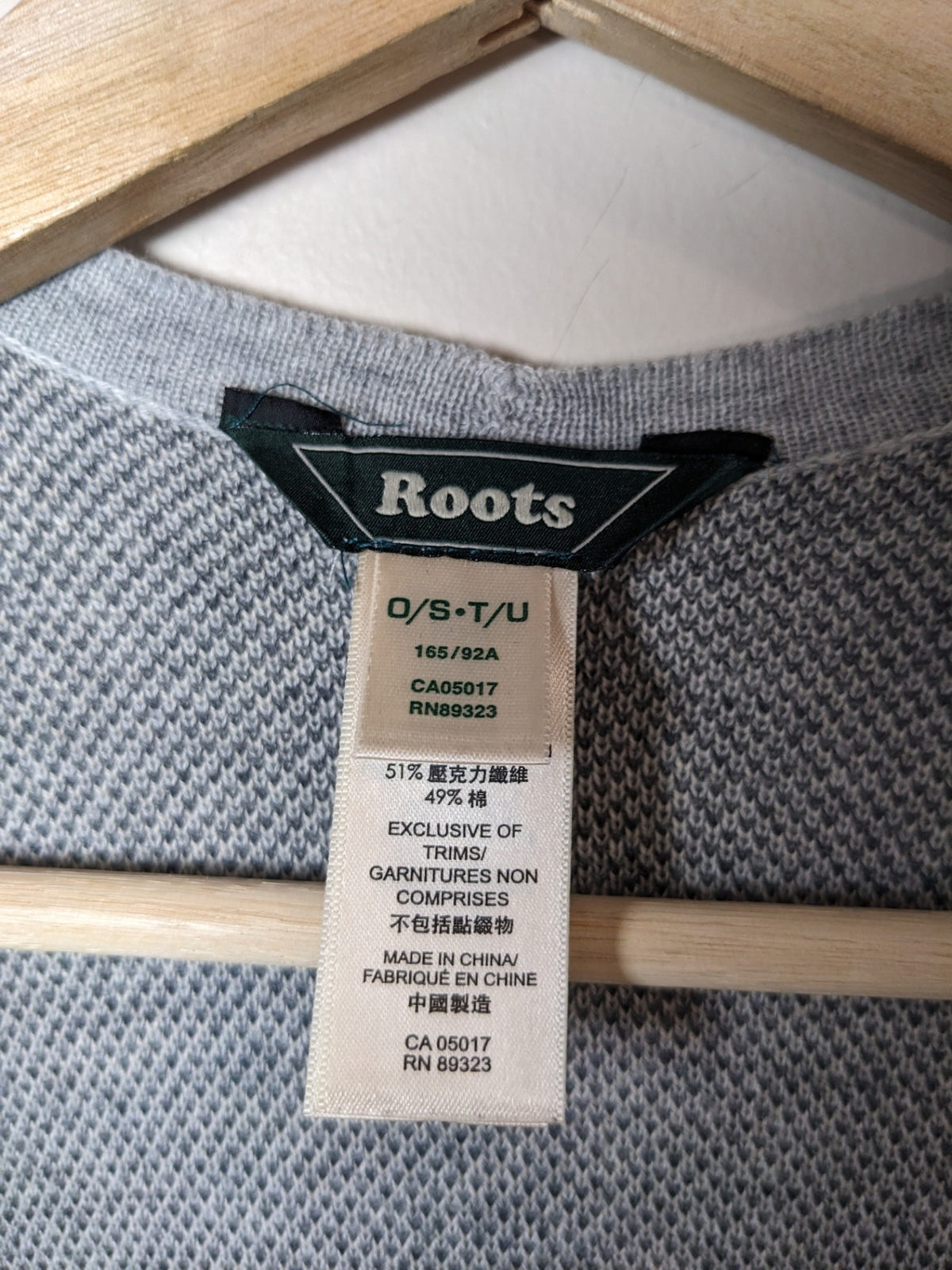 Roots Grey Poncho - One Size