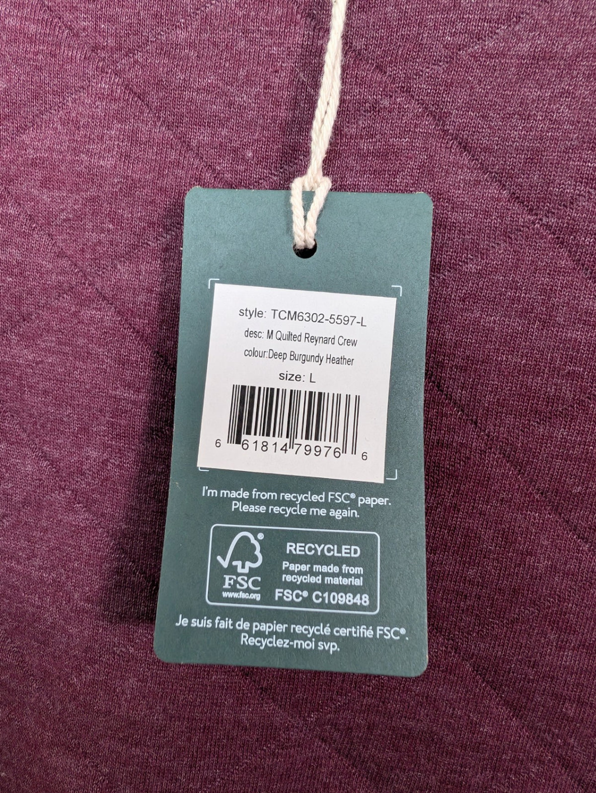 NWT 10Tree crewneck - L
