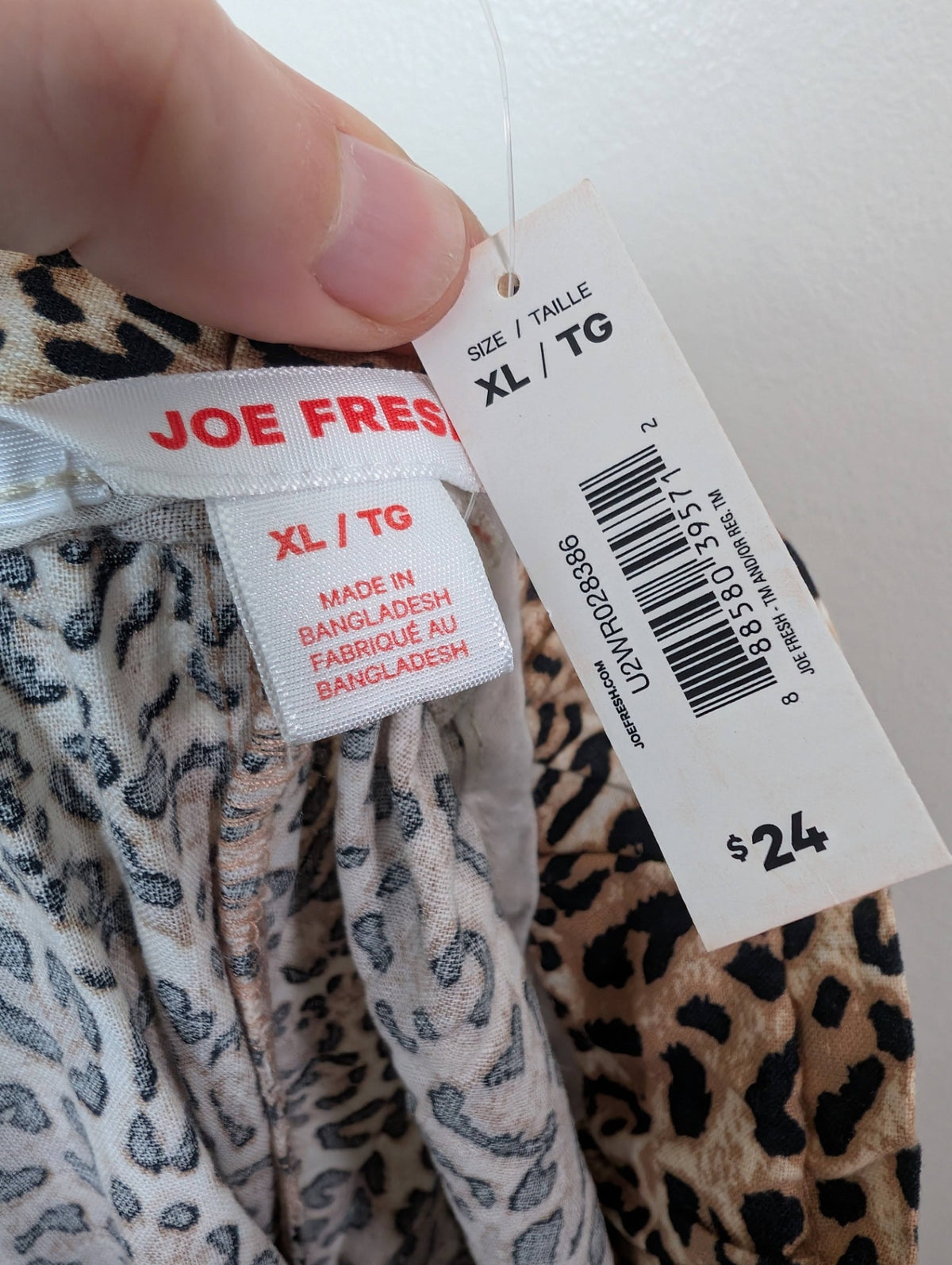 NWT Joe Fresh cheetah shorts - XL