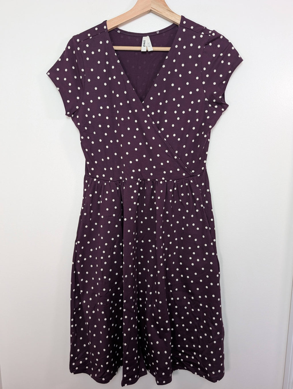 pact polka-dot organic cotton dress - M