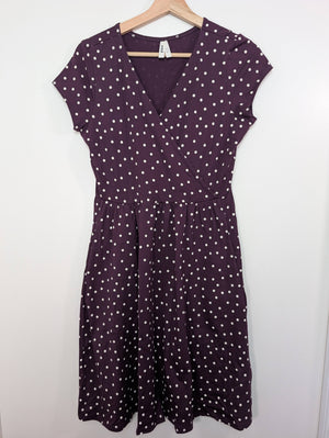 pact polka-dot organic cotton dress - M