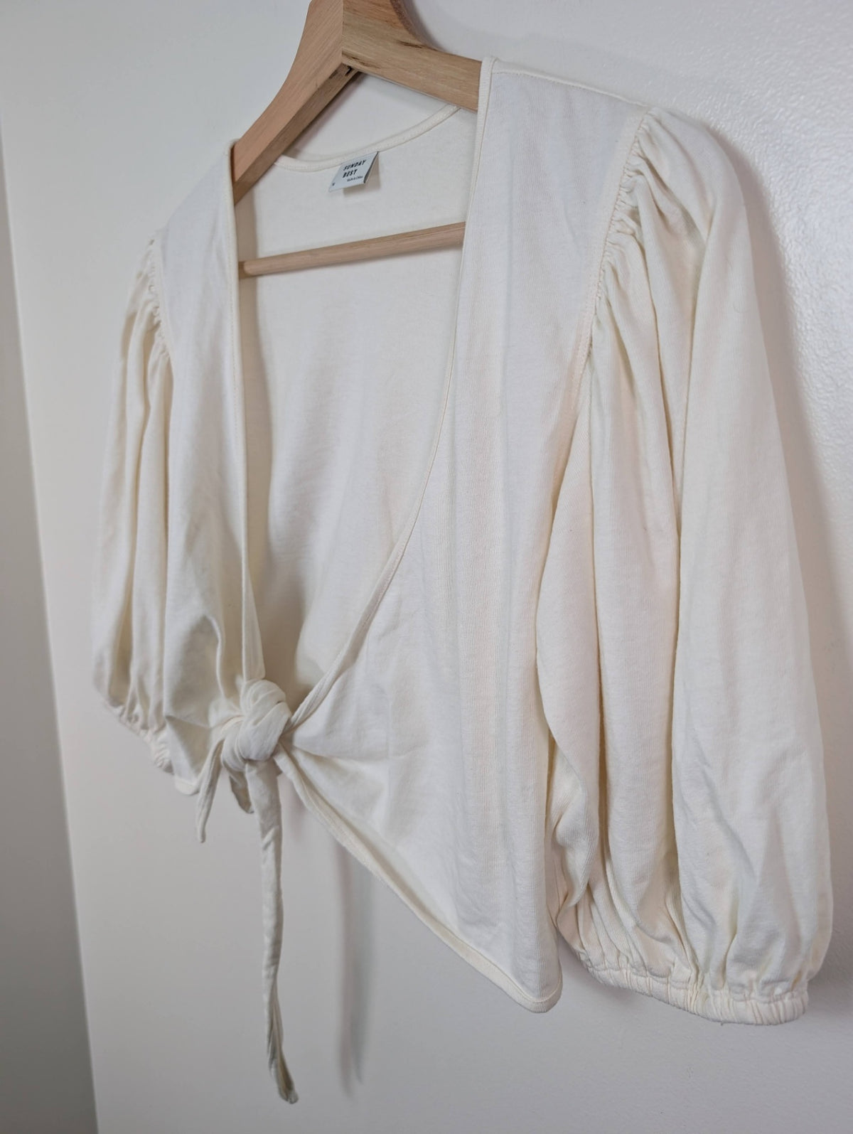 Sunday Best tie front blouse - M