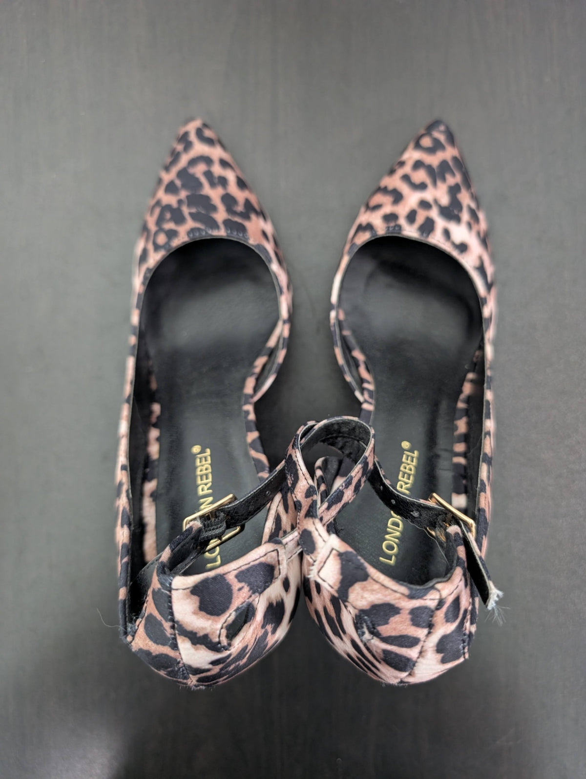 London Rebel animal print heels - 38/5