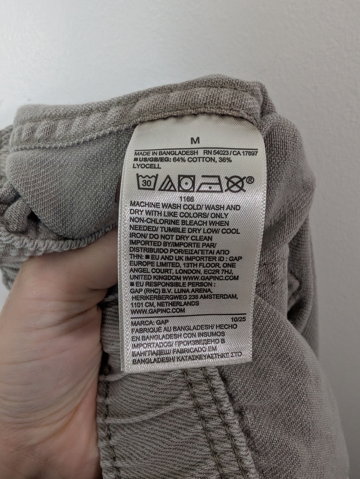 Gap pull-on barrel pant - M