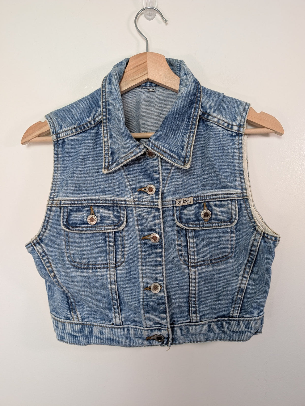 Guess denim vest - M