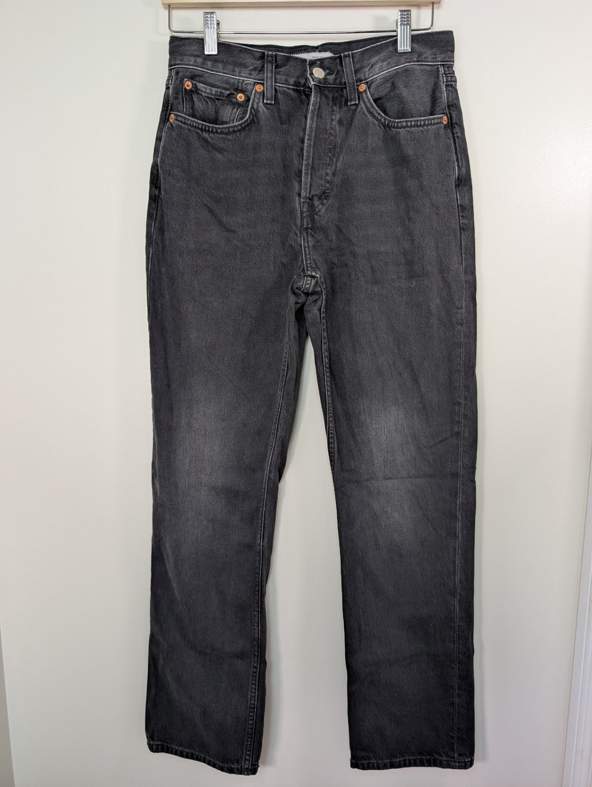 Topshop new boyfriend black jeans- 28