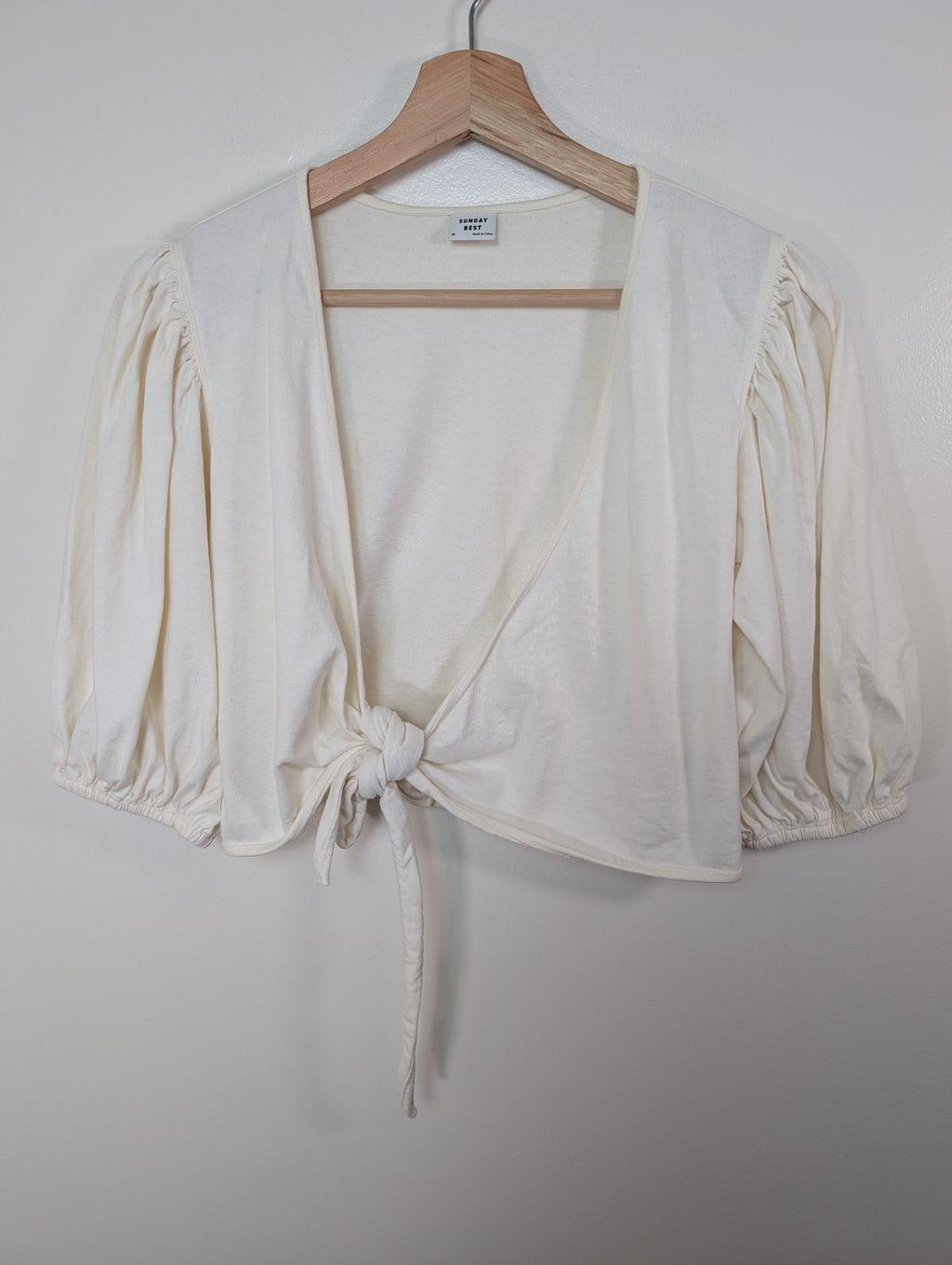 Sunday Best tie front blouse - M