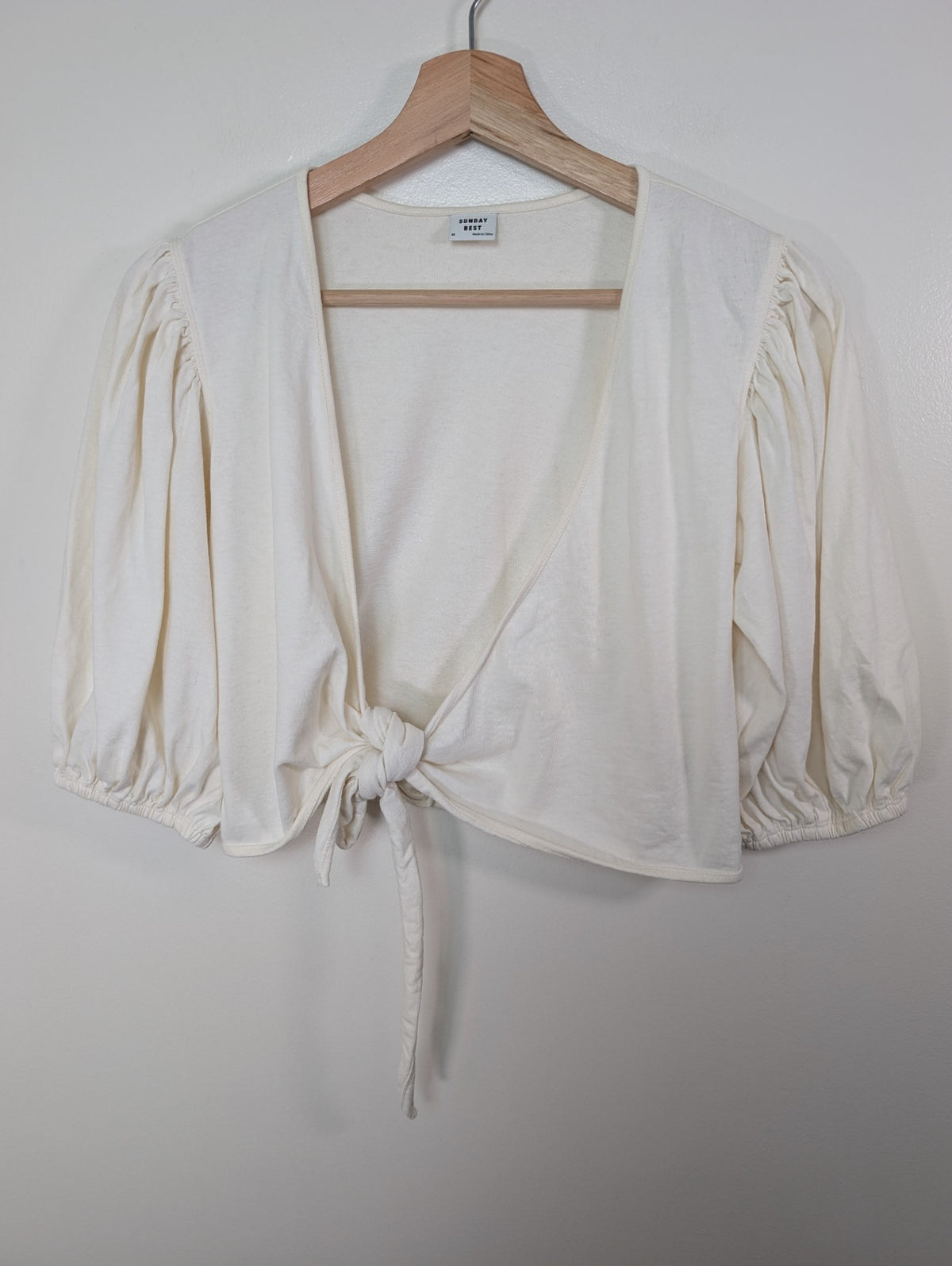 Sunday Best tie front blouse - M