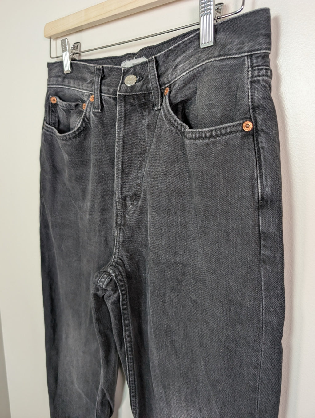 Topshop new boyfriend black jeans- 28
