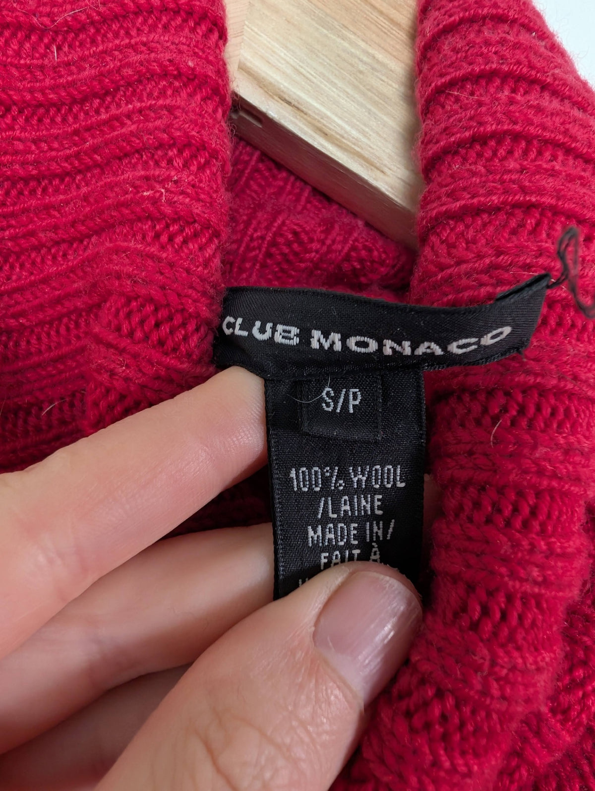 Club monaco red sweater - S
