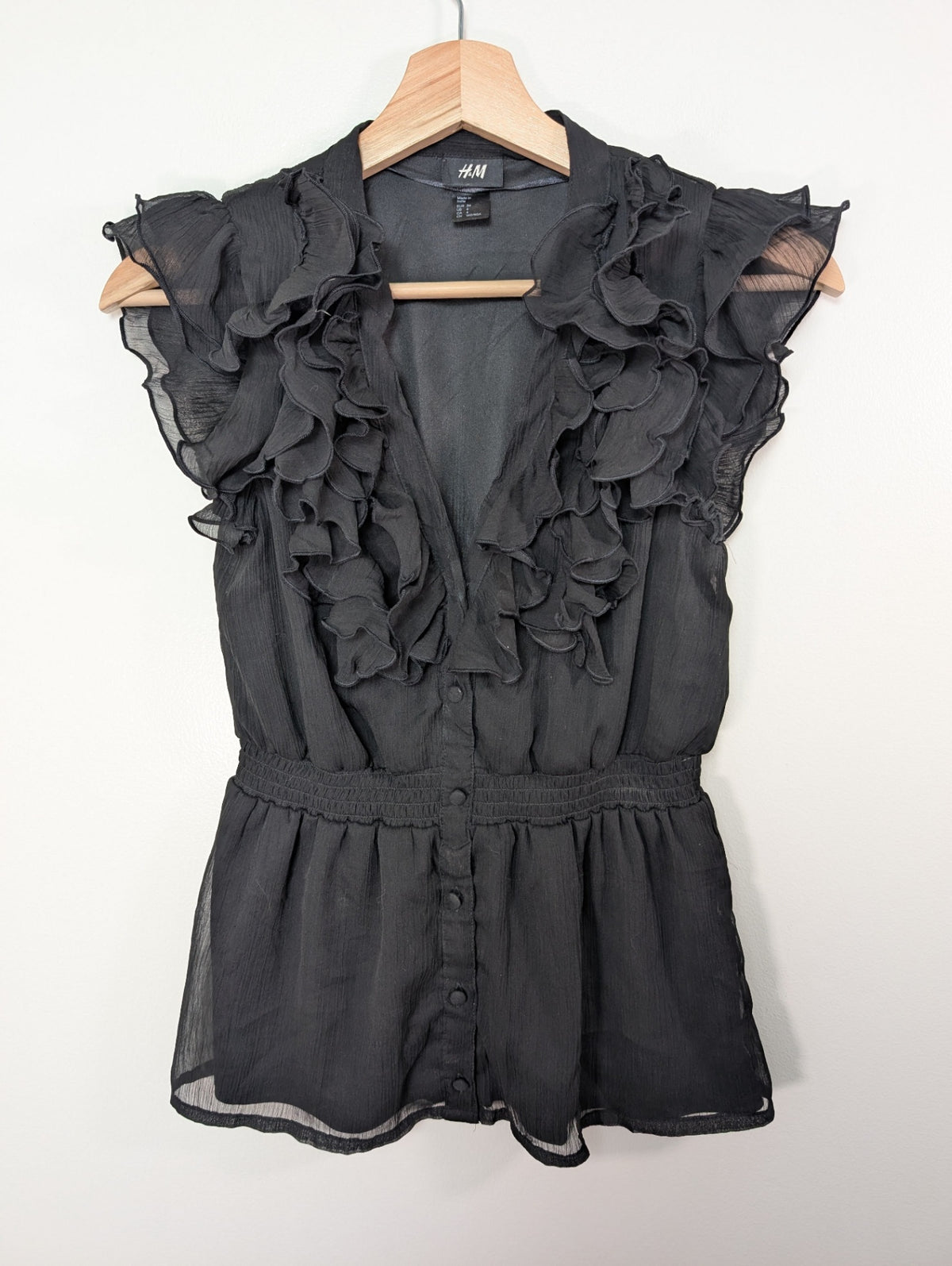 H&M black blouse - 4
