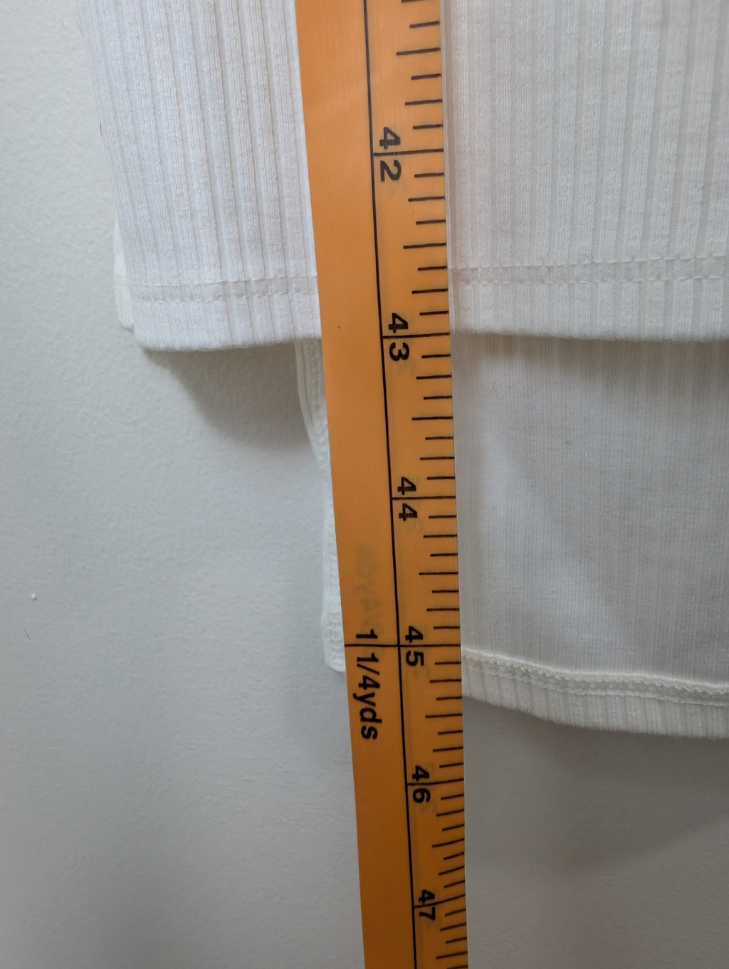 NWT The Drop white ribbed dress - S