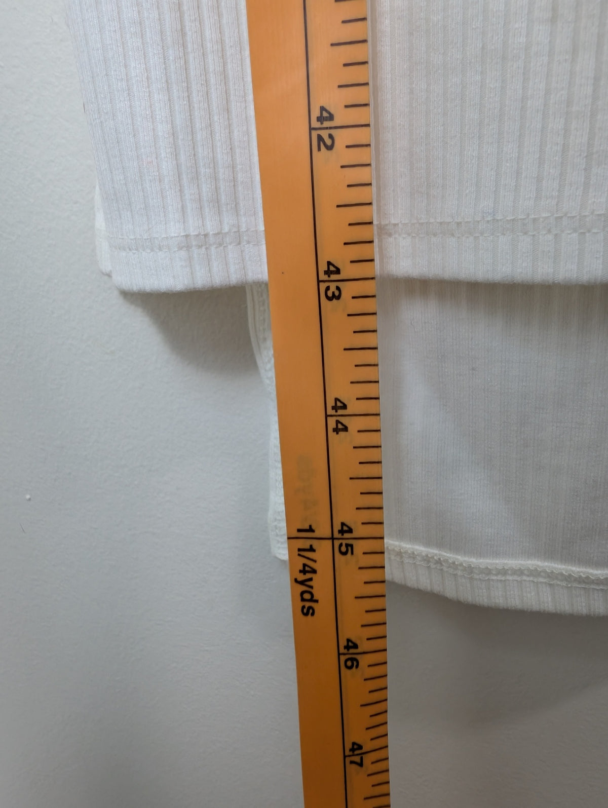 NWT The Drop white ribbed dress - S