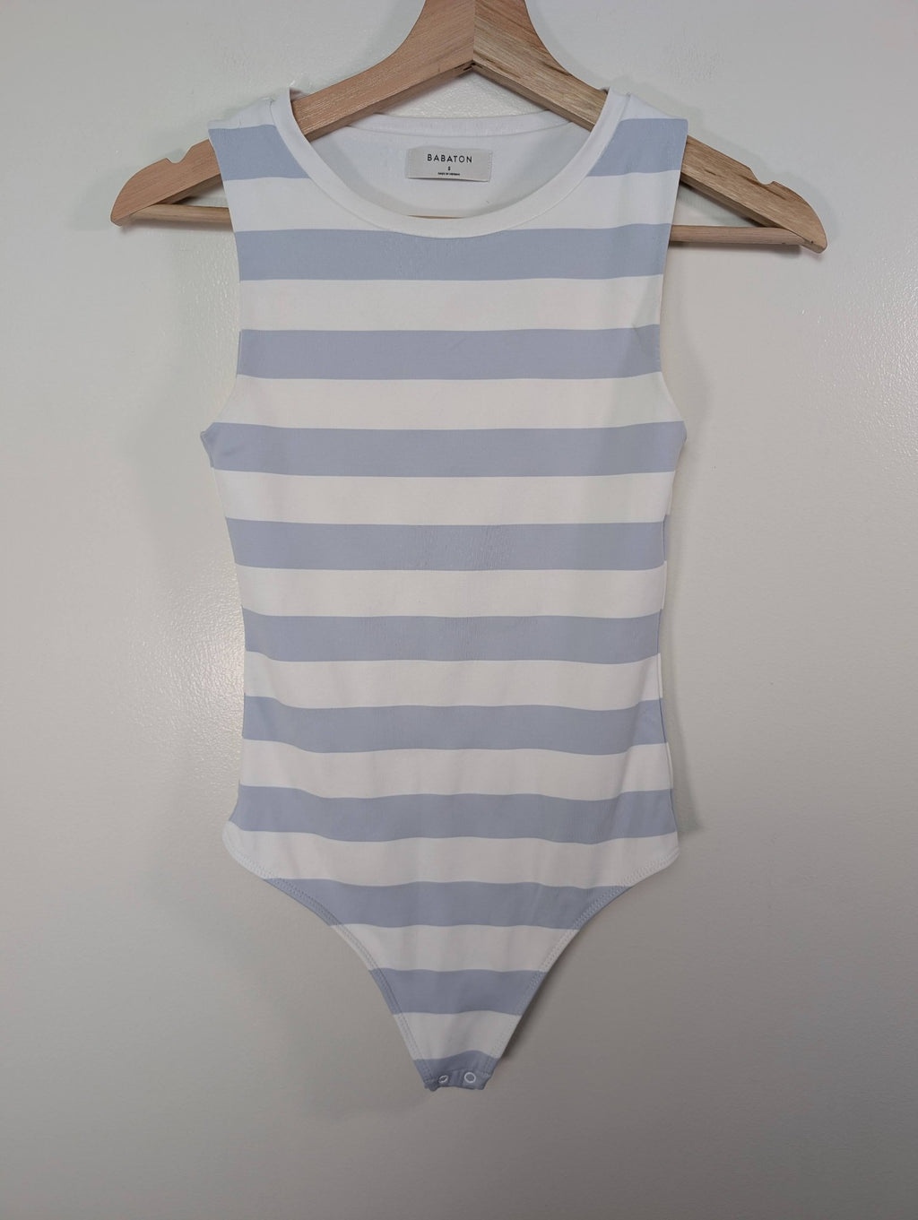 Babaton striped bodysuit- S
