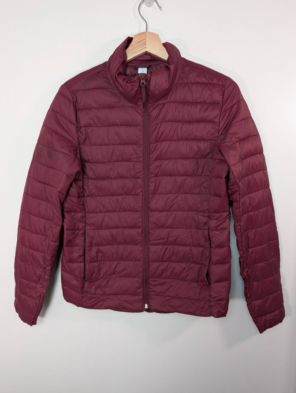 Old Navy burgundy puffer - S