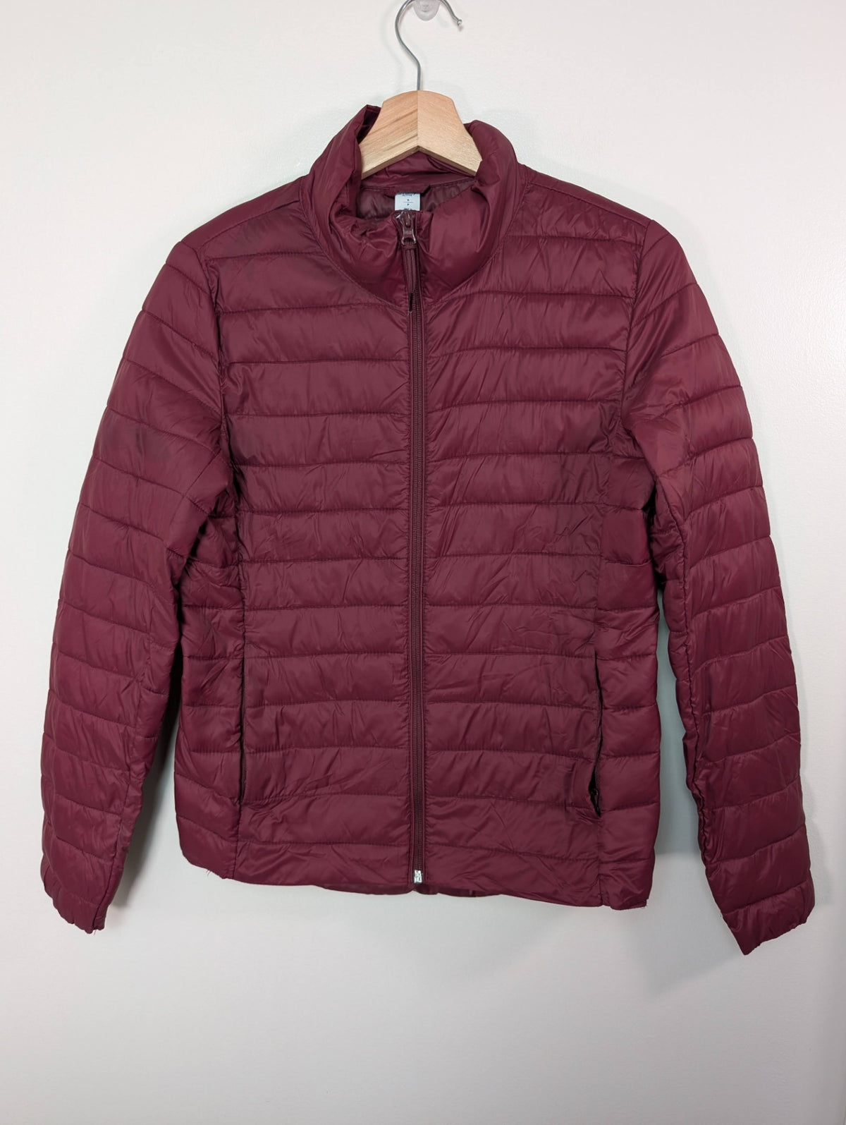 Old Navy burgundy puffer - S