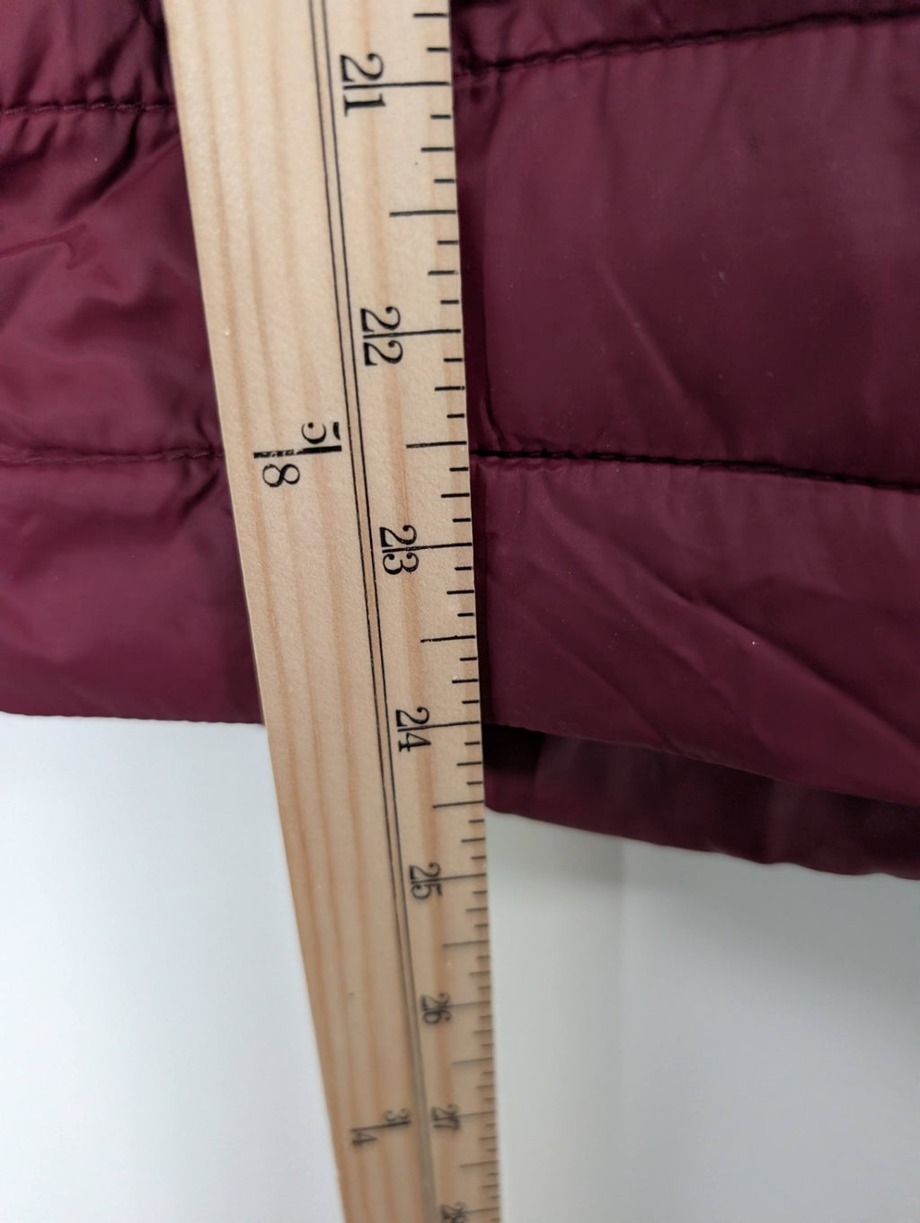Old Navy burgundy puffer - S