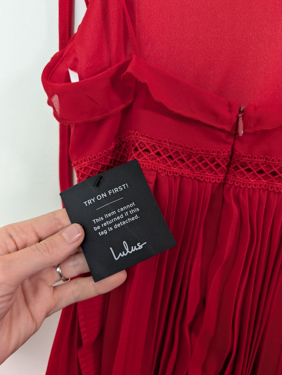 NWT Lulus red dress - S