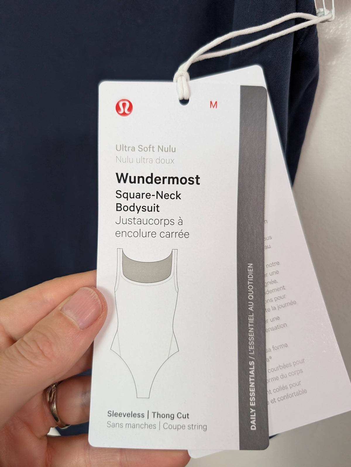 NWT Lululemon wundermost bodysuit- M
