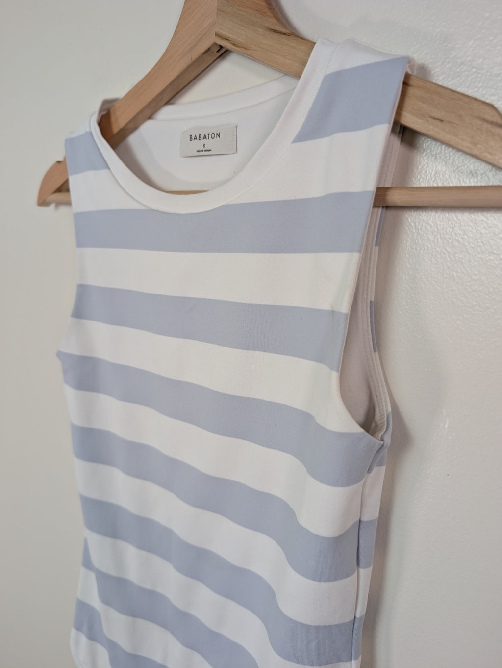 Babaton striped bodysuit- S