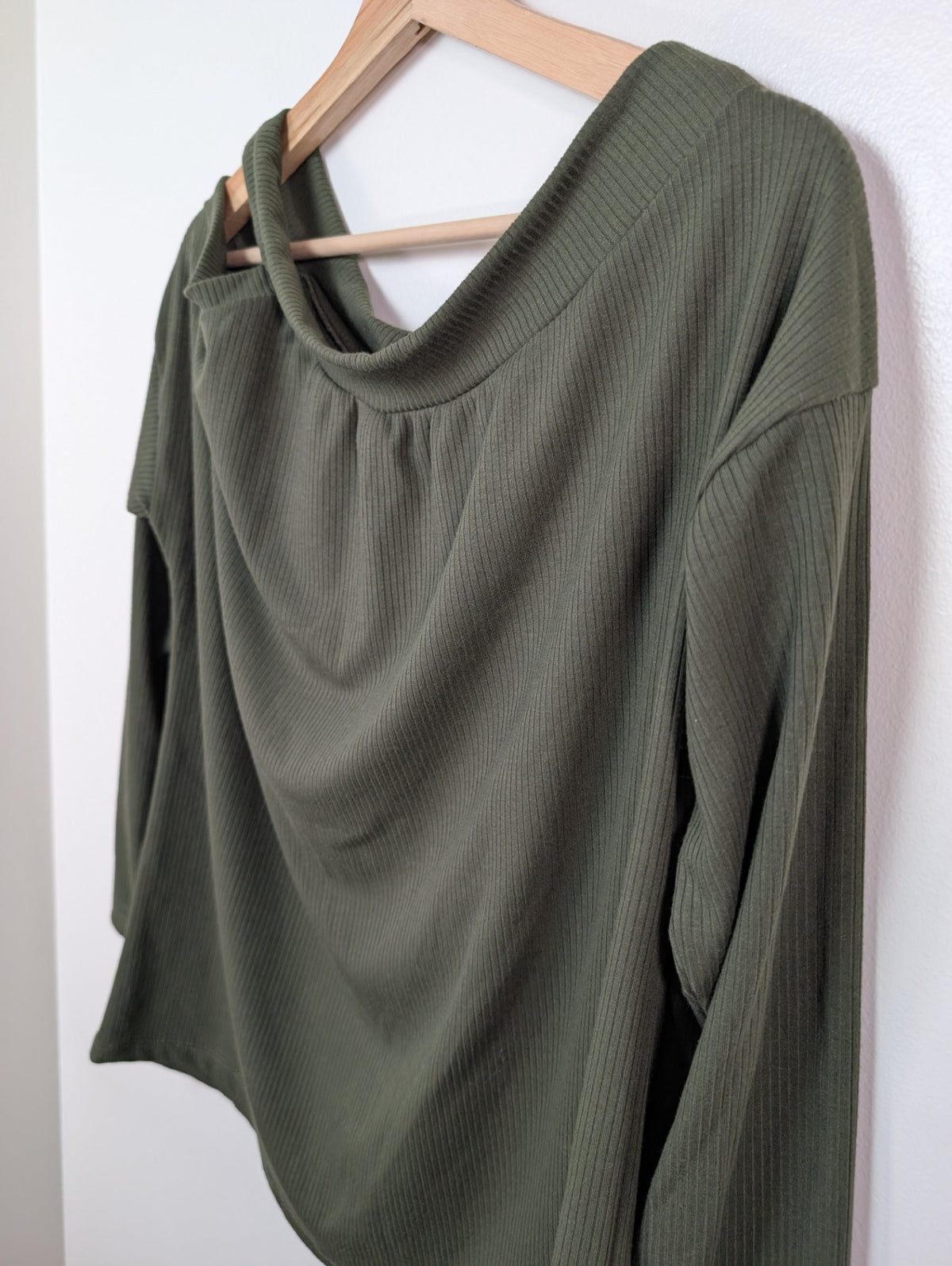 White Birch green blouse - M