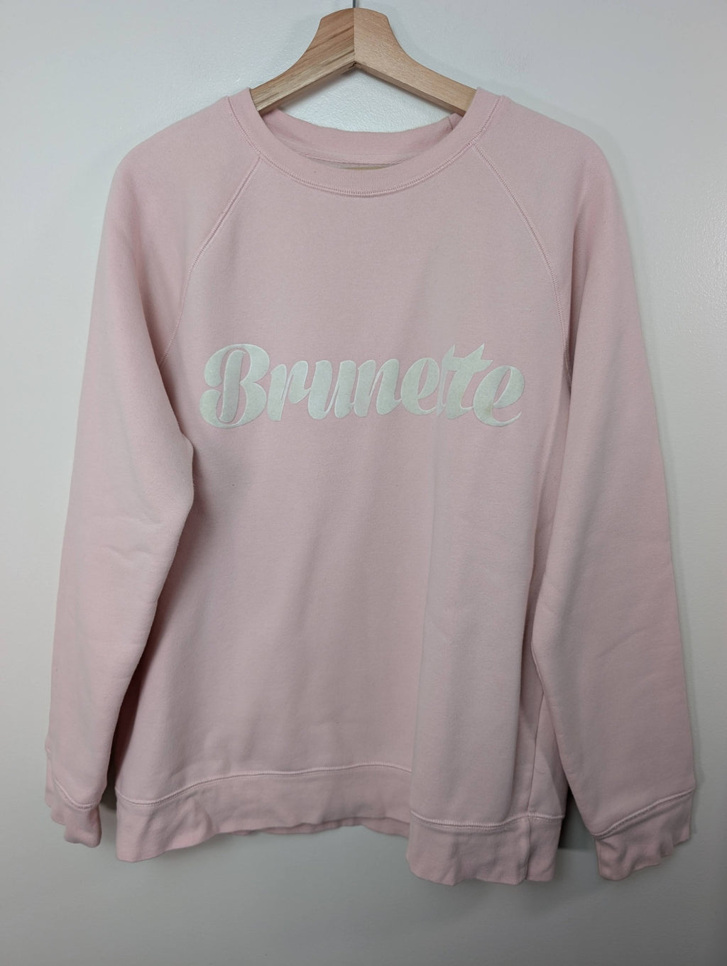 Brunette the Label pink crewneck- L