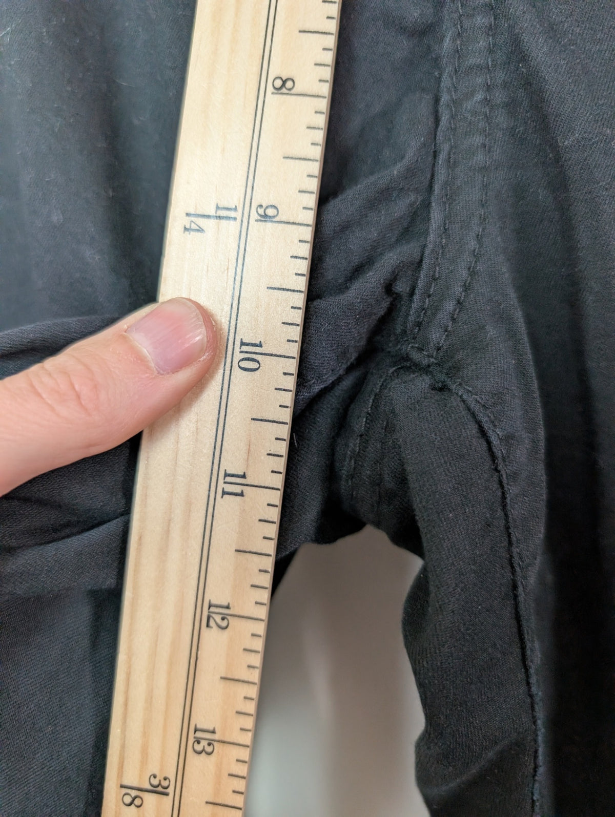 Warehouse One black mid rise skinny - 36 short