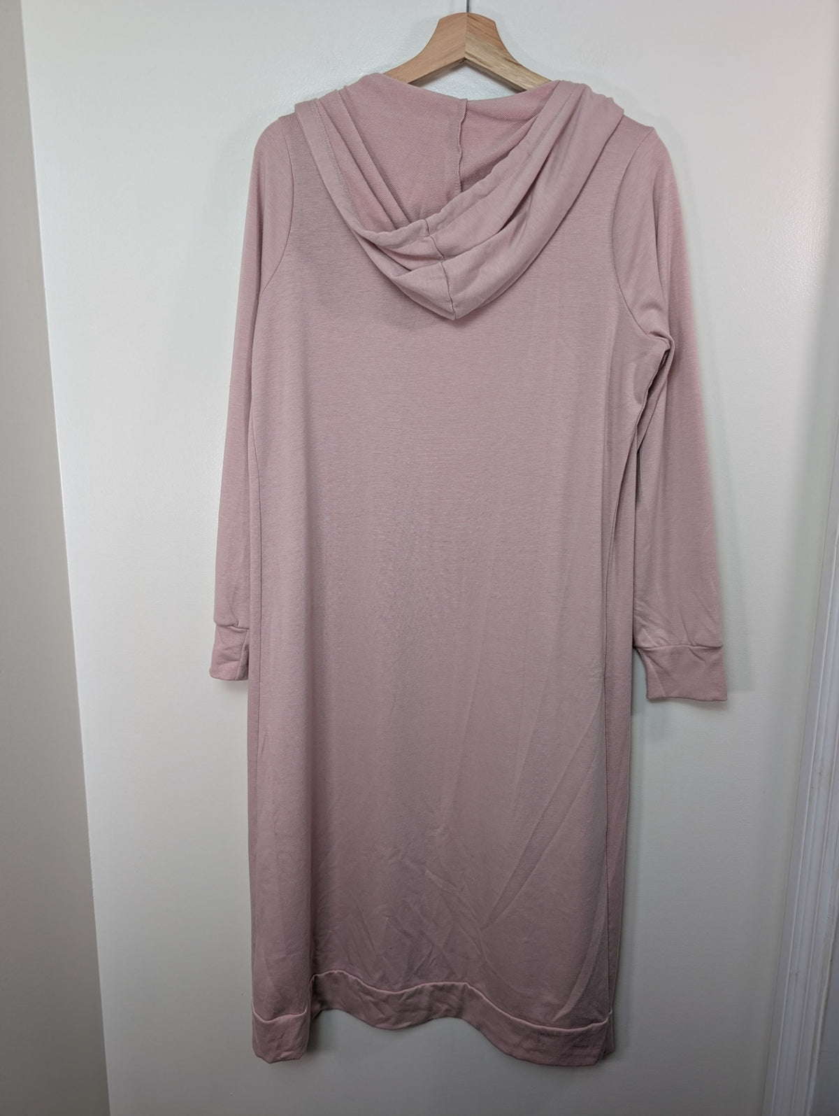 cyrus pink long hooded cardigan - M
