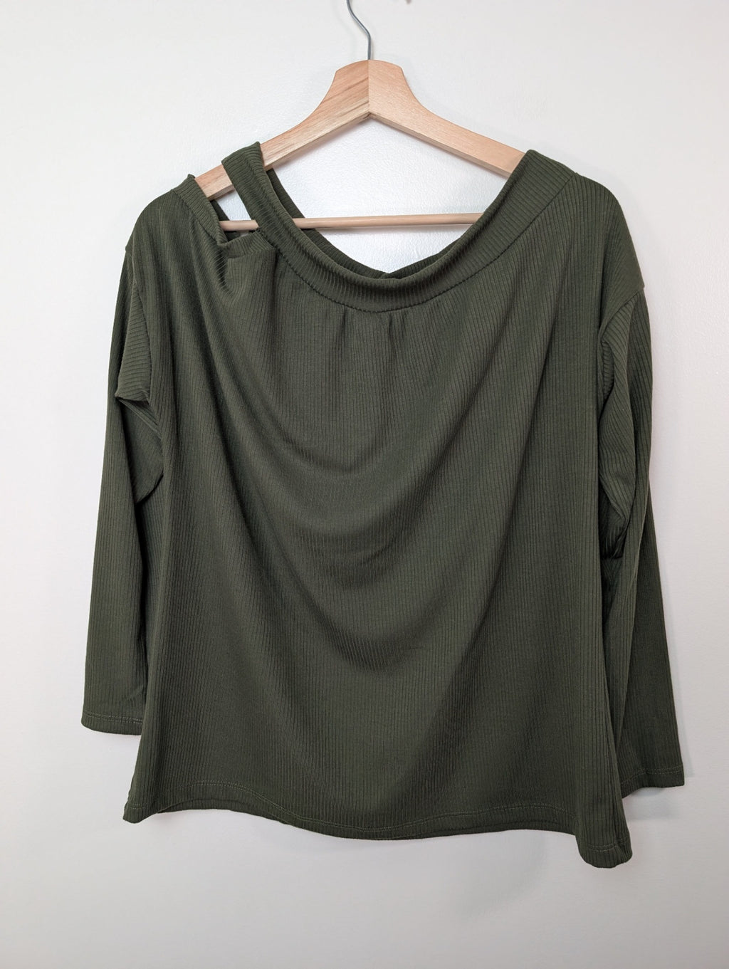 White Birch green blouse - M