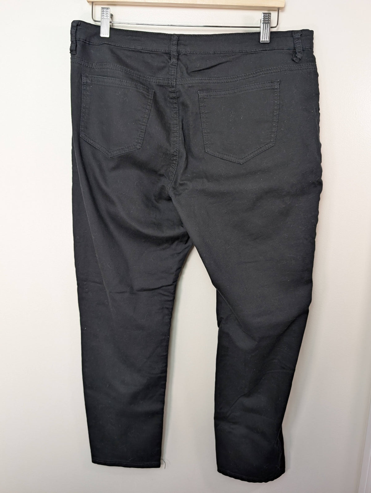 Warehouse One black mid rise skinny - 36 short