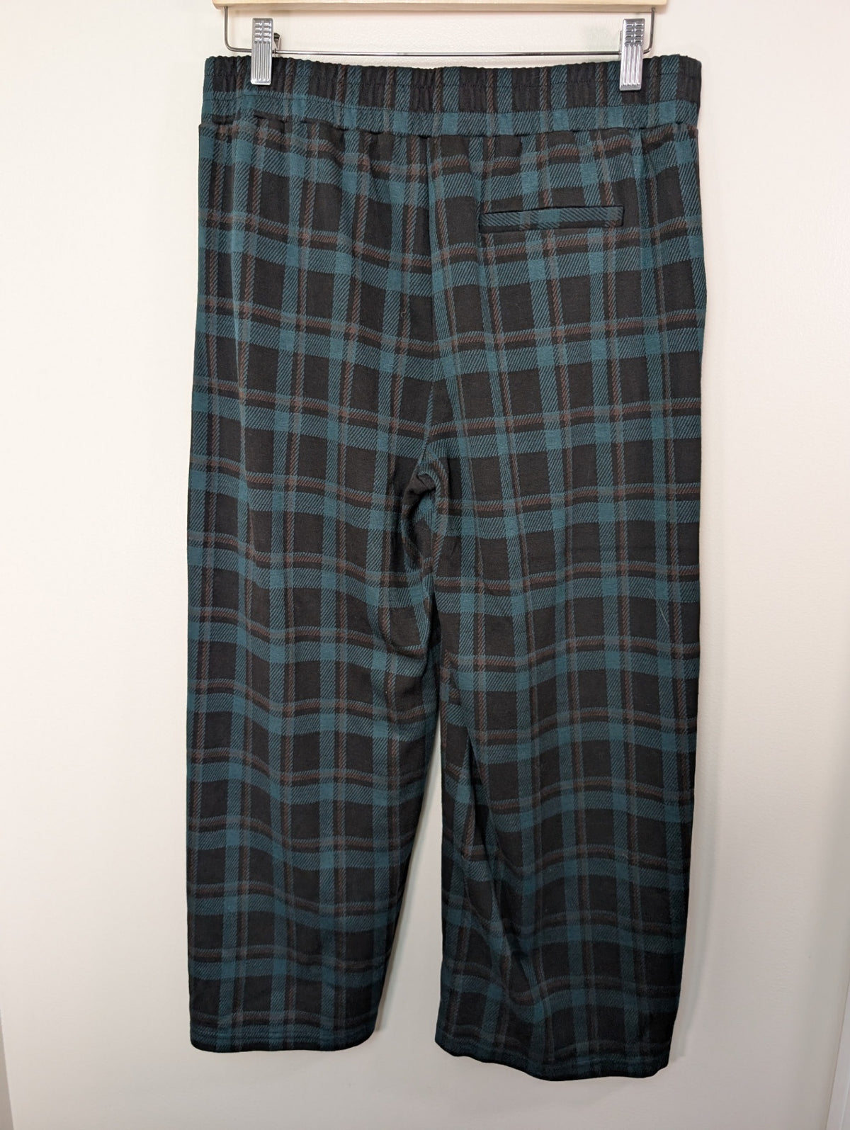 Ichi green plaid pants - L