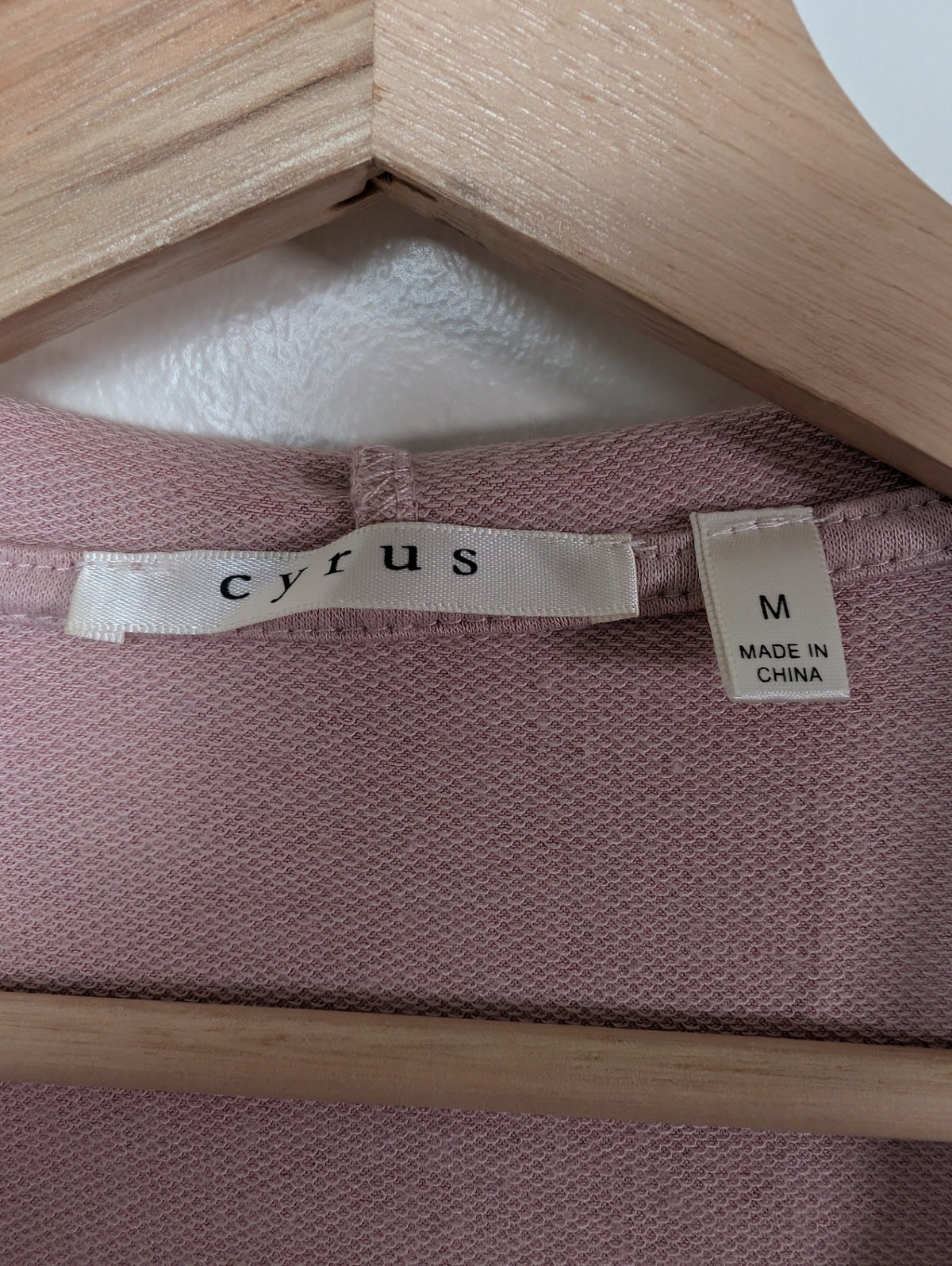 cyrus pink long hooded cardigan - M