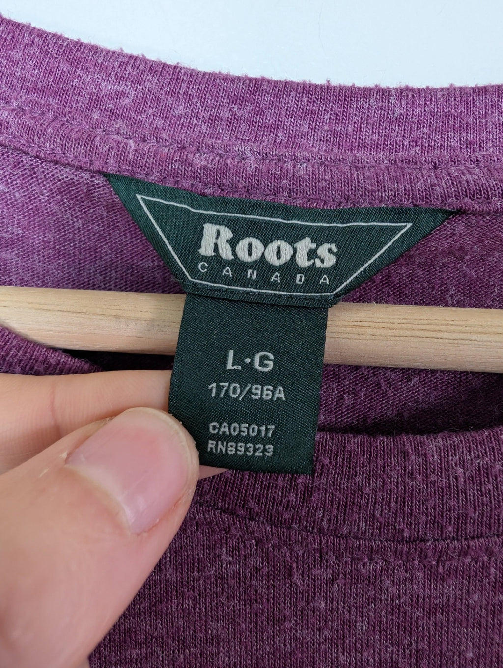 Roots purple long-sleeve - L