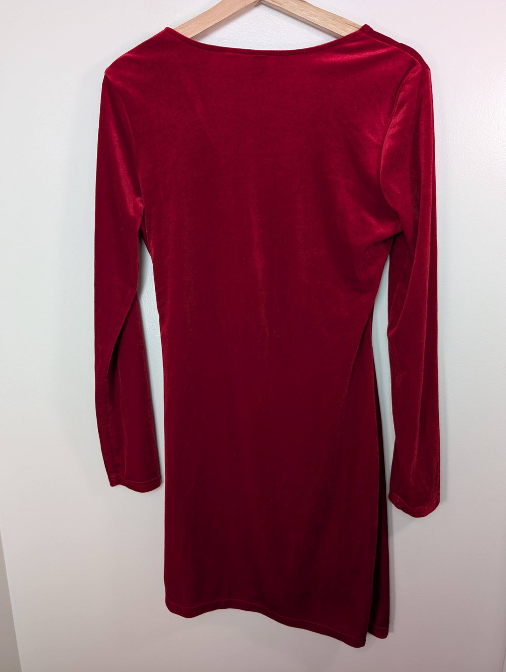 NWT SHEIN red velvet dress - L