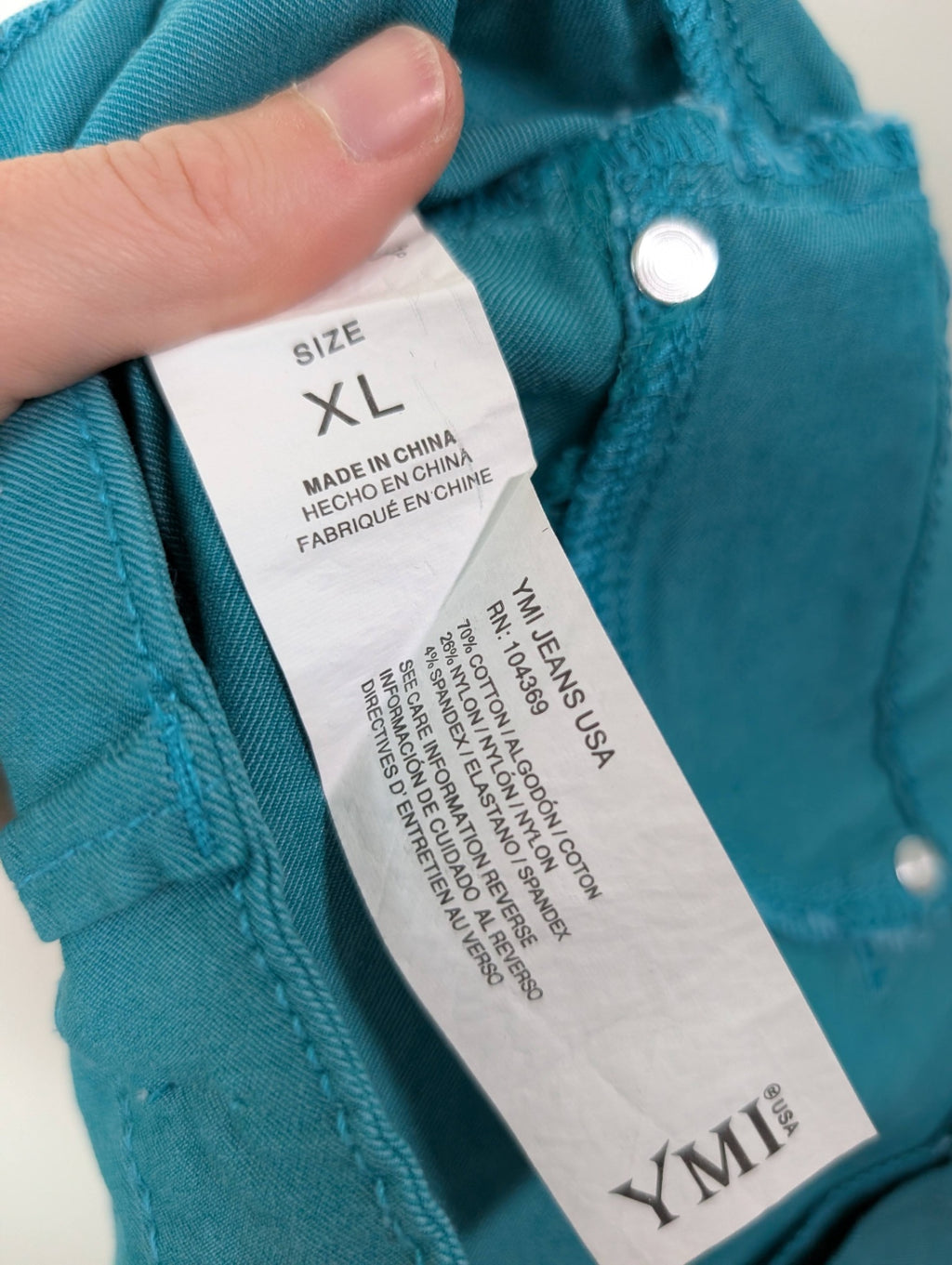 YMI teal pants - XL