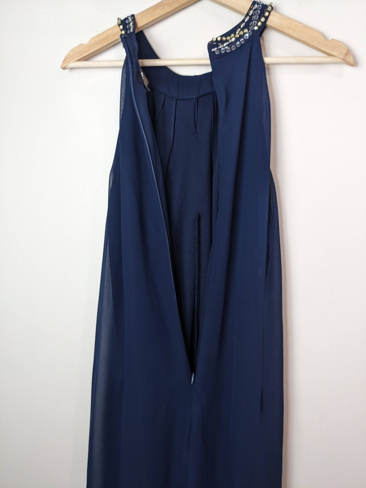 SLNY Navy Embellished Dress - sz 12