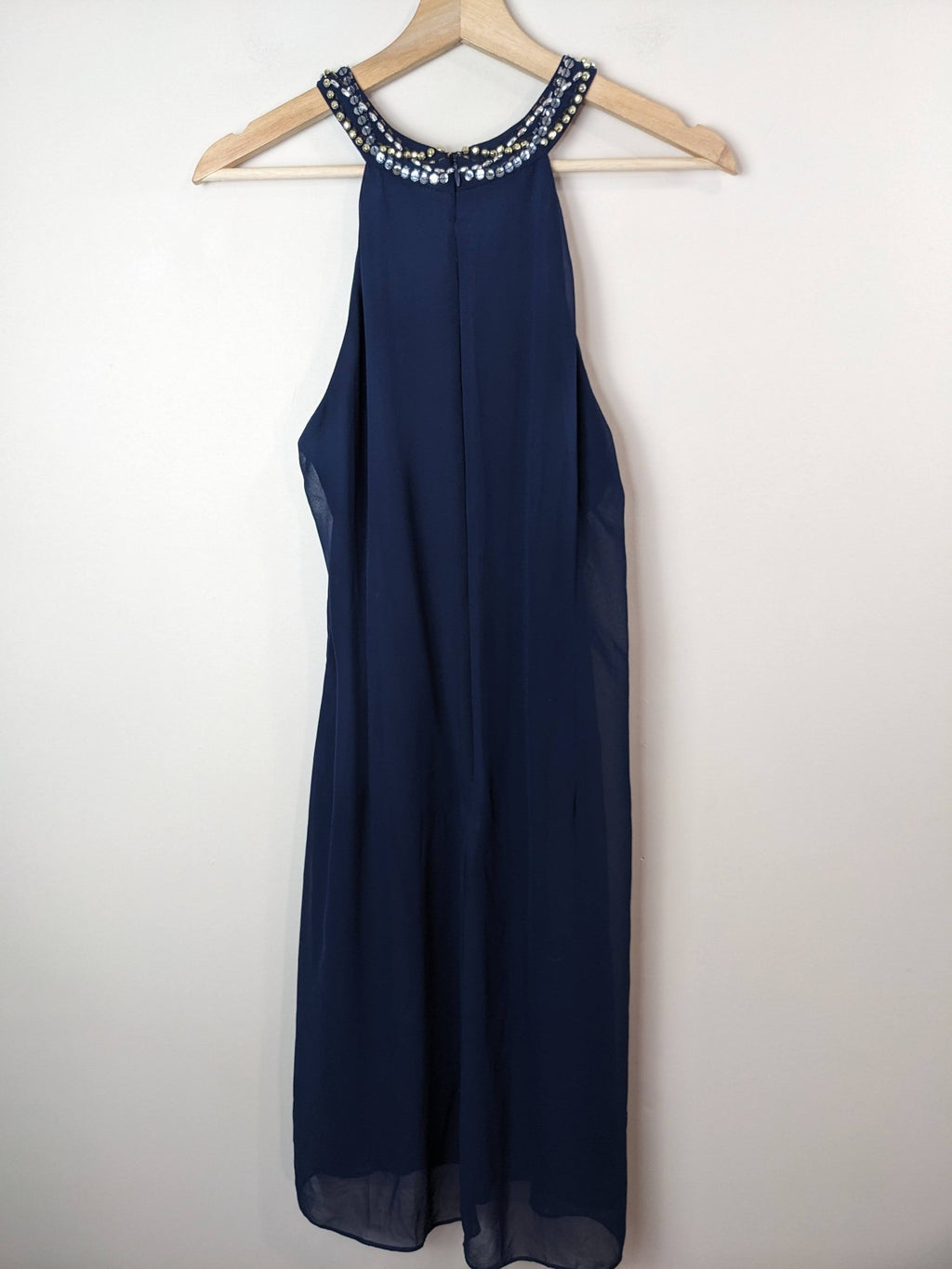 SLNY Navy Embellished Dress - sz 12