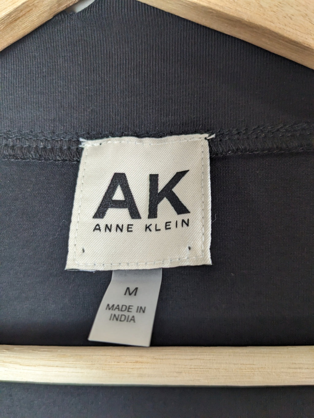 Anne Klein Black Scallop Shirt - M