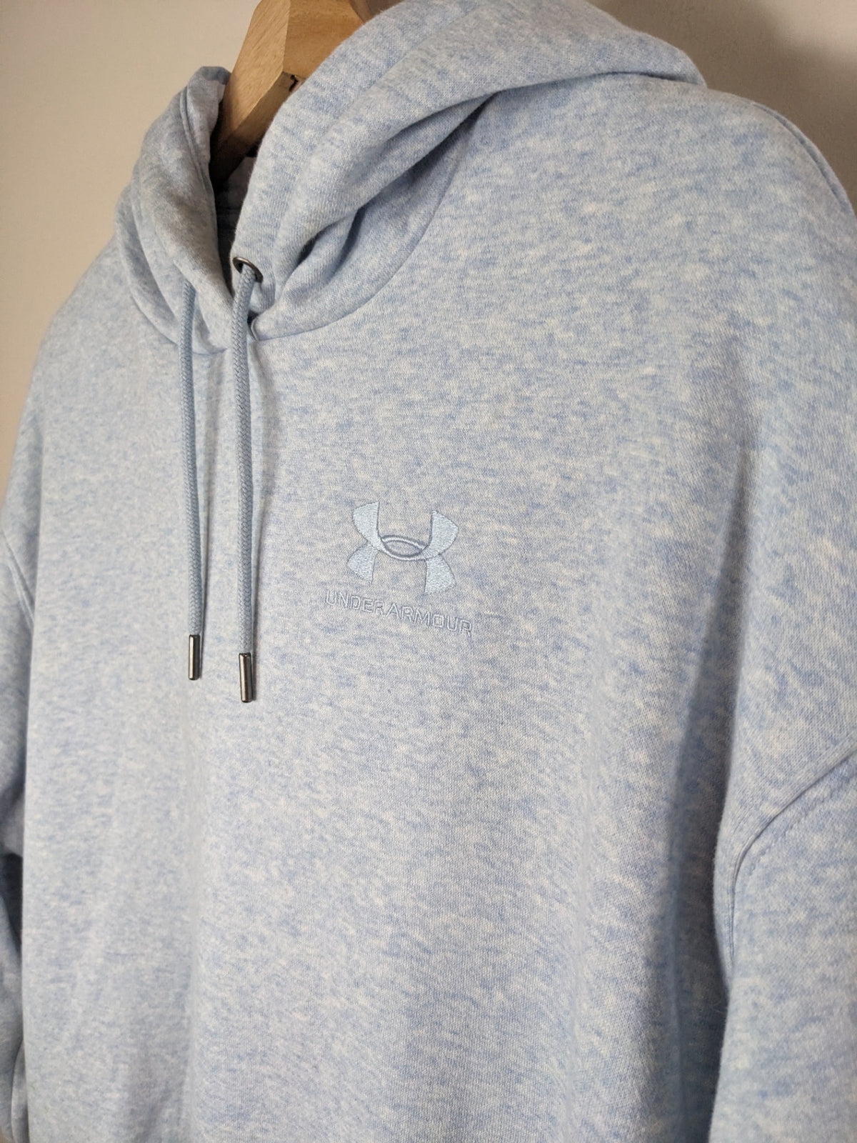 Under Armour Light Blue Heathered Hoodie - XS