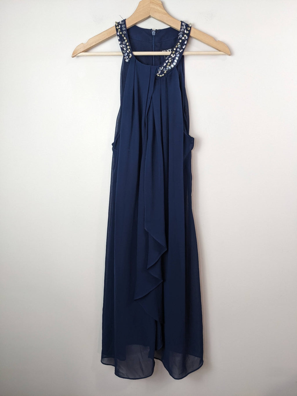 SLNY Navy Embellished Dress - sz 12