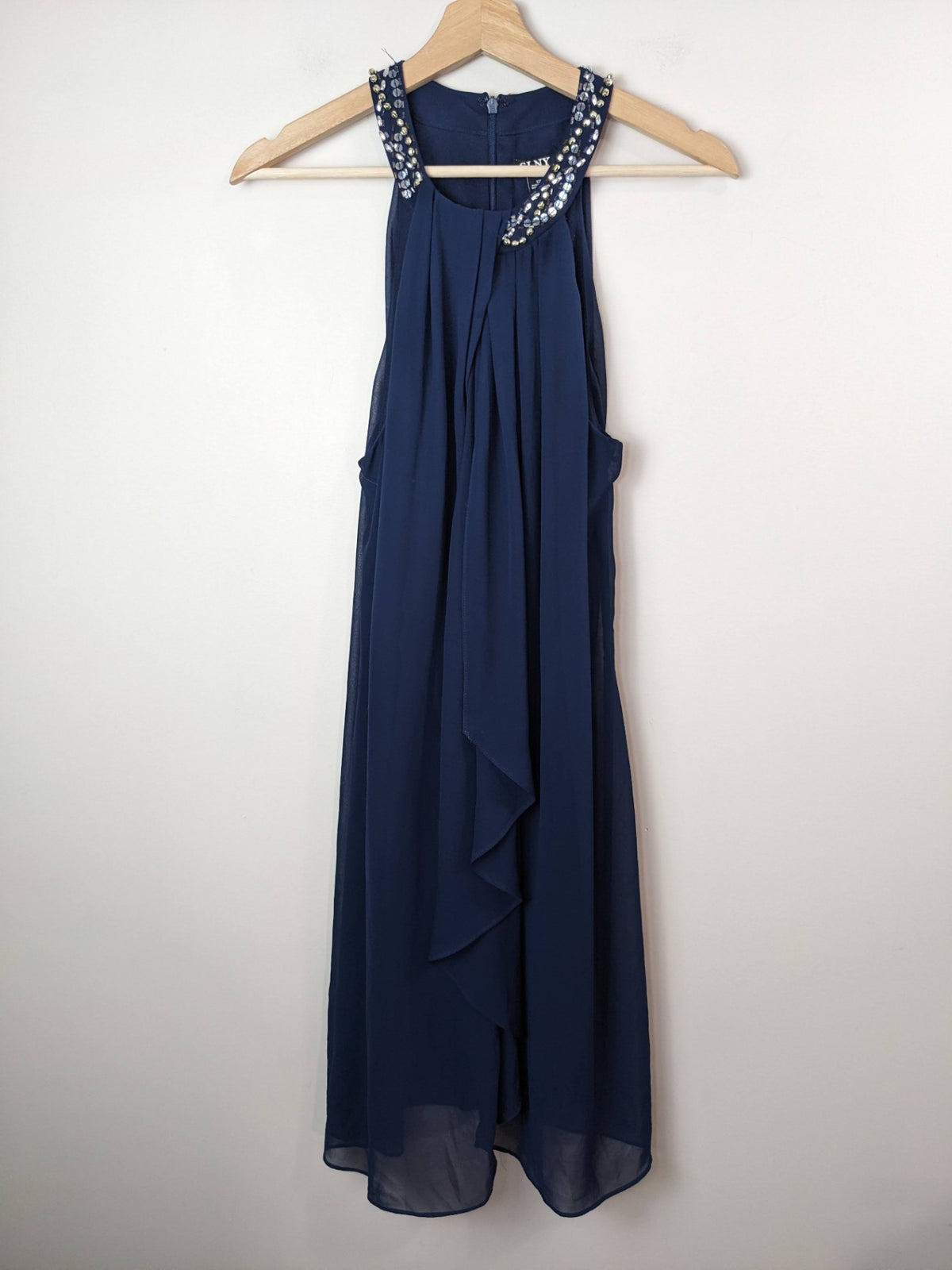 SLNY Navy Embellished Dress - sz 12
