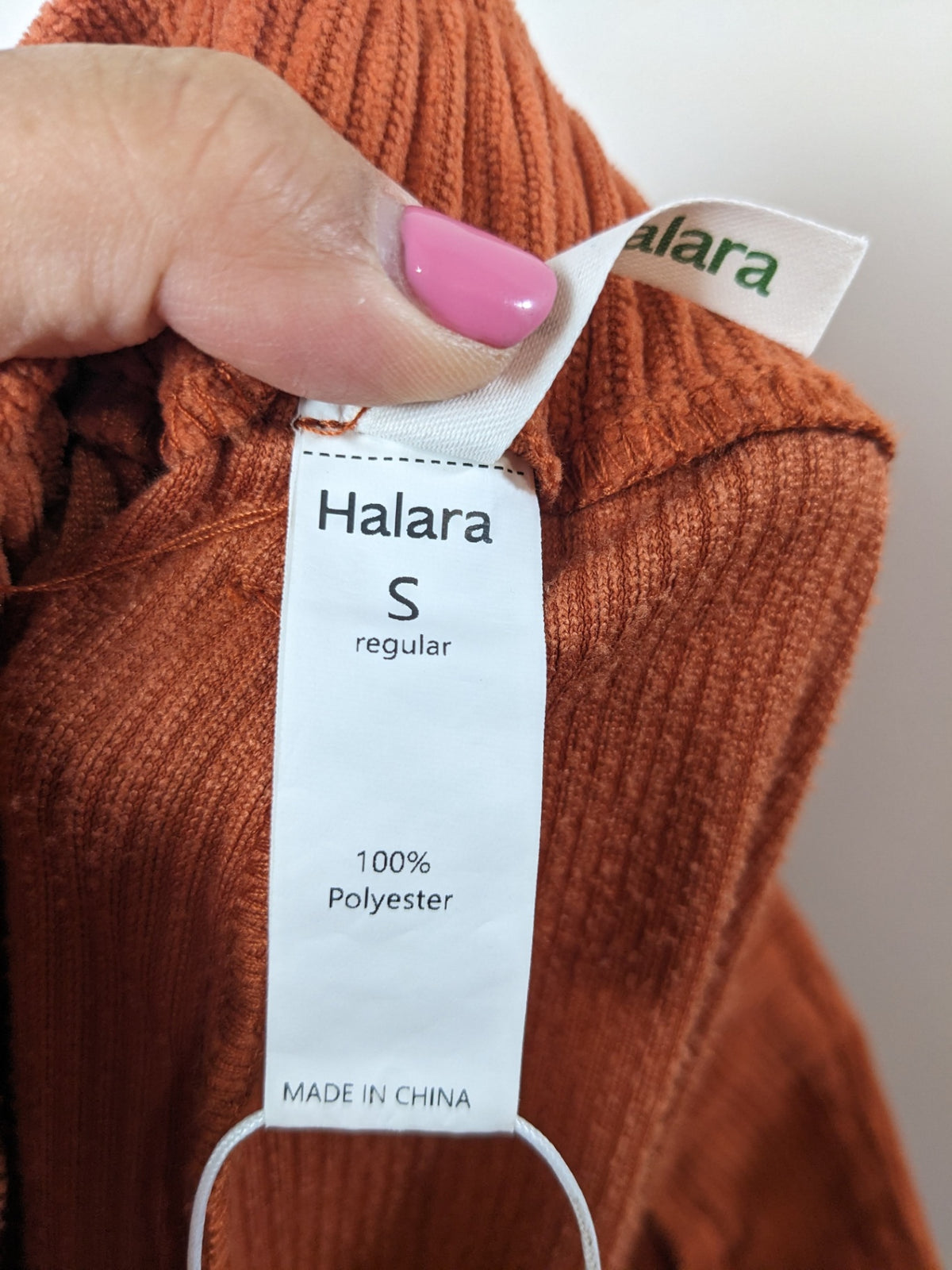 Halara Rust Corduroy Pants - S