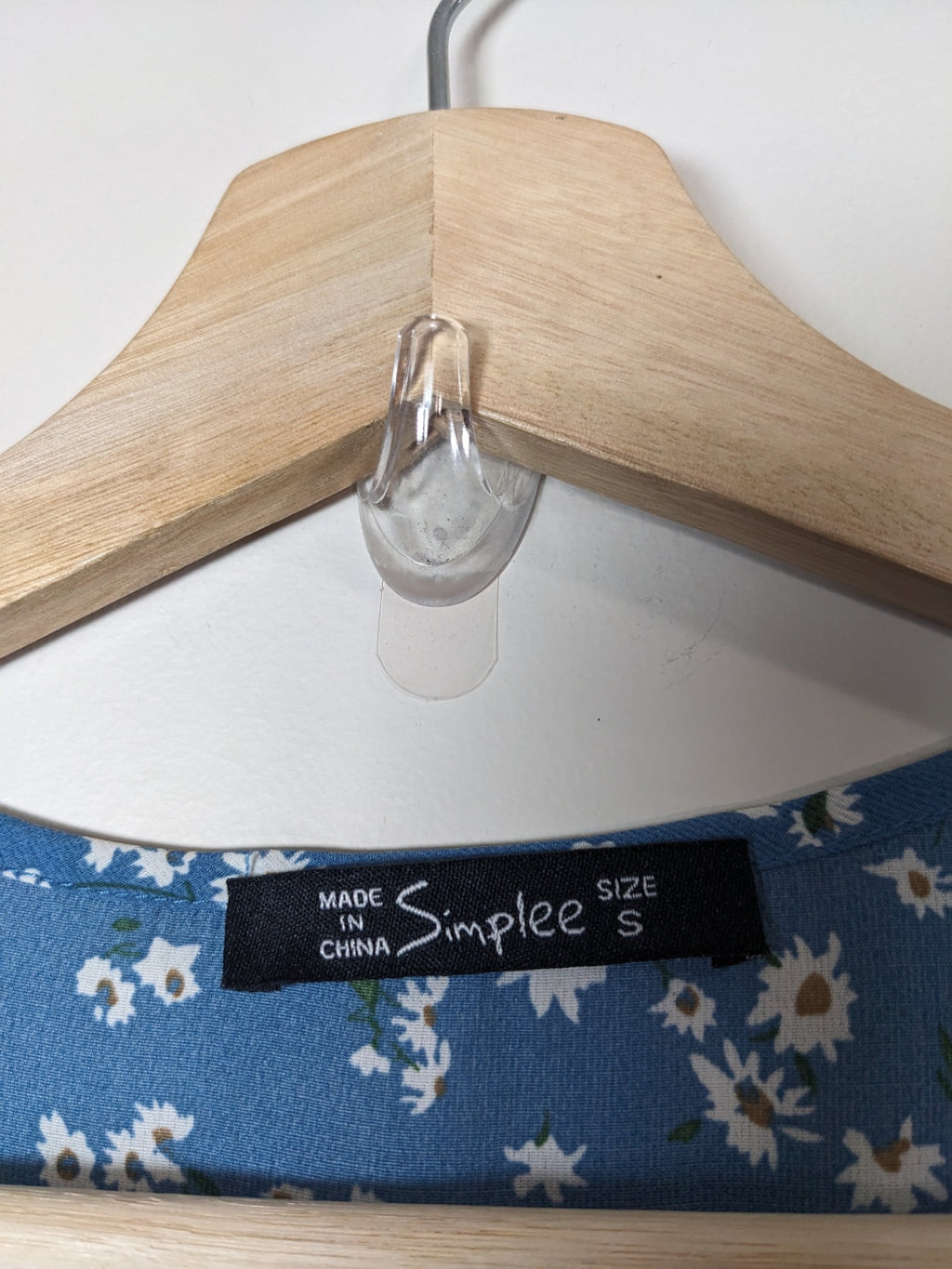 Simplee Blue Daisy Maxi Dress - S