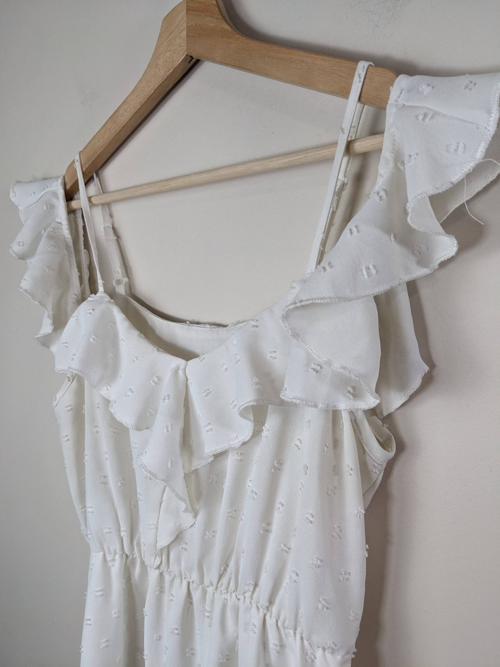 Shein White Textured Dress - S
