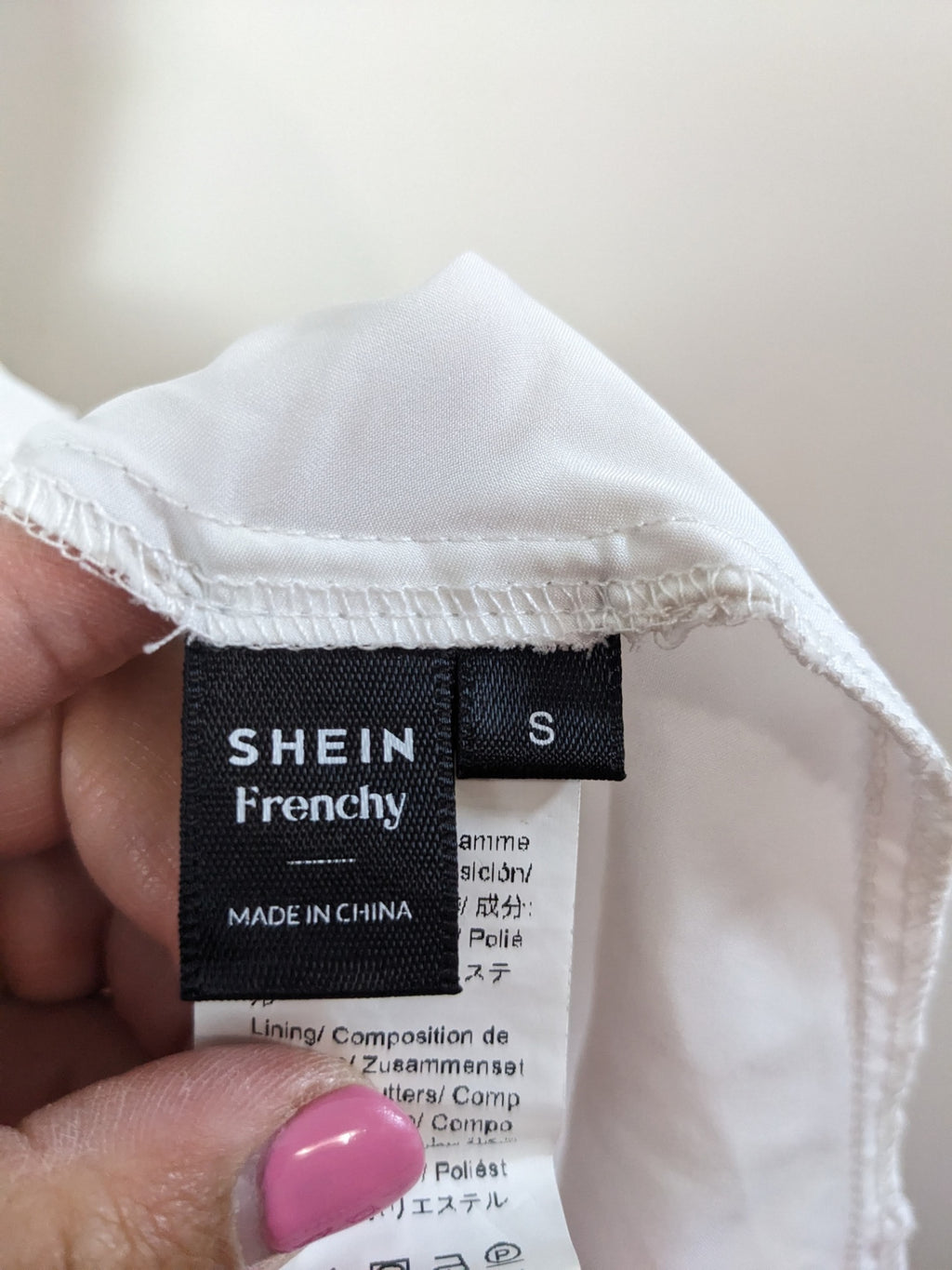 Shein White Textured Dress - S