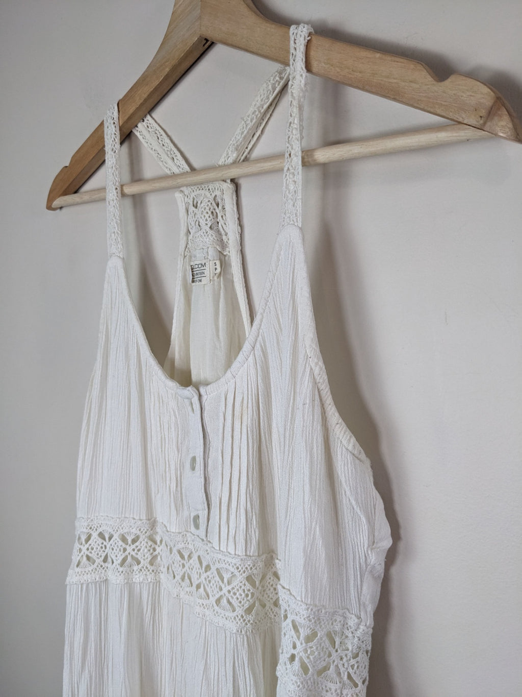Volcom White Halter Dress - S
