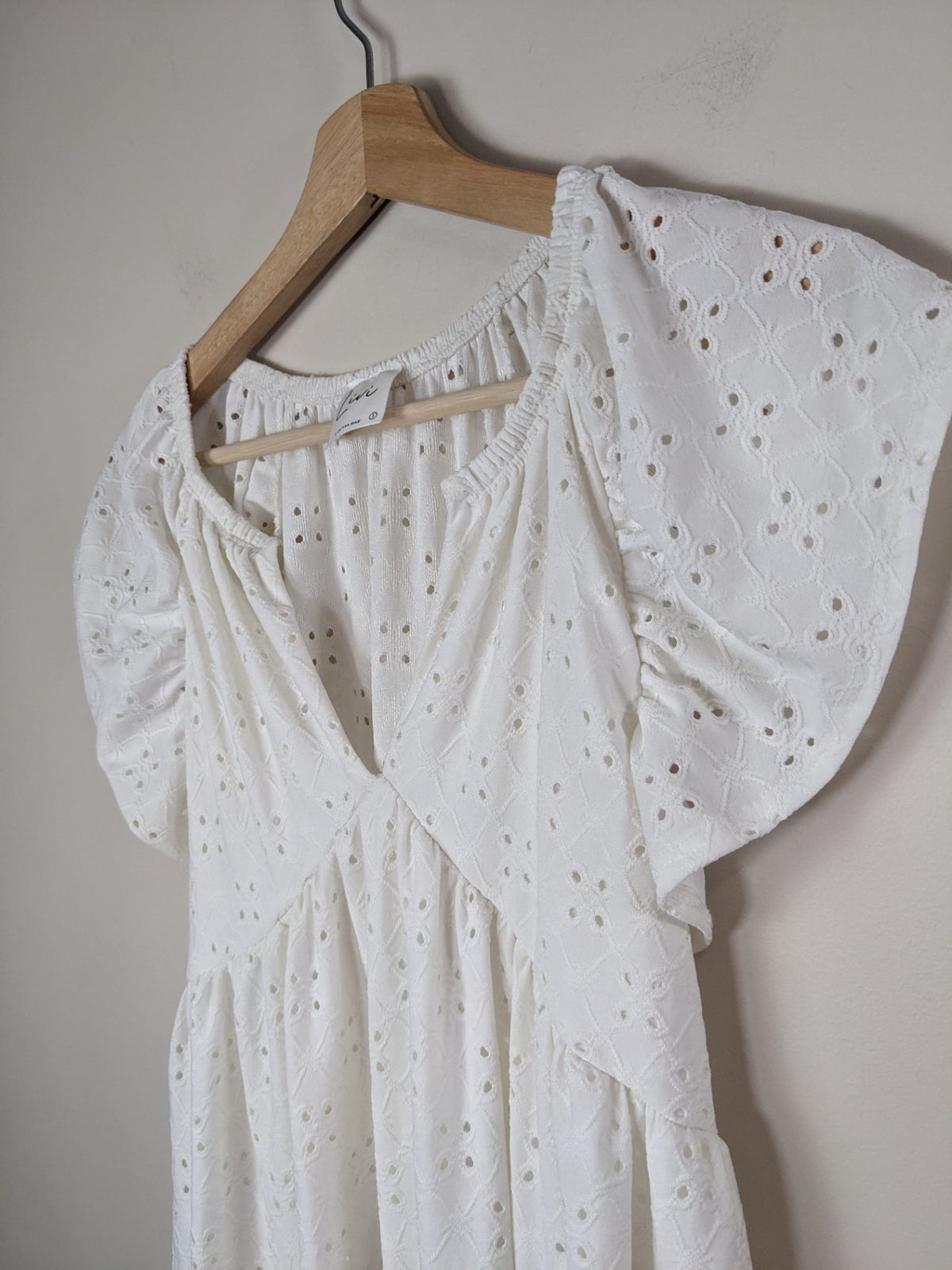 Livi White Textured Dress - S